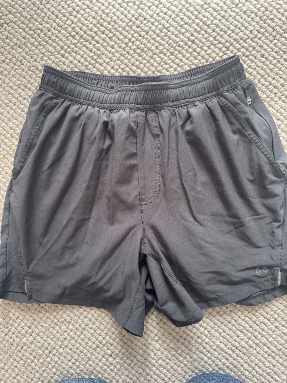 Men's Athletic Shorts - Charcoal Gray Performance Fit